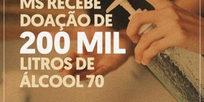 Usinas de MS doarão álcool para o Governo do Estado