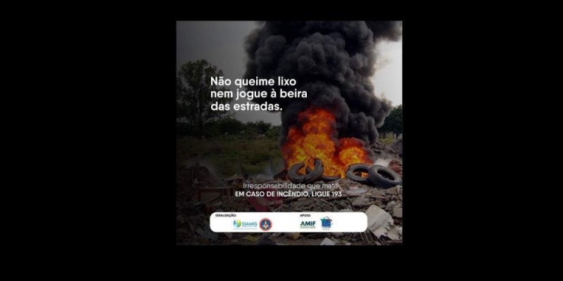 Não queime lixo e nem jogue à beira das estradas