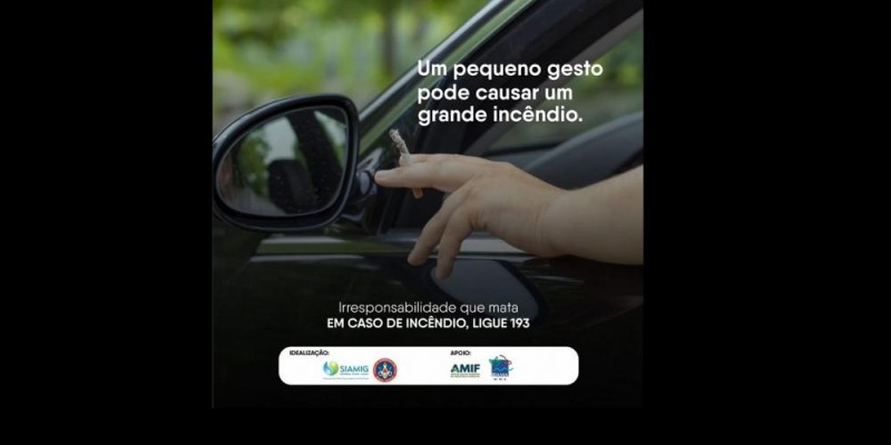 Um pequeno gesto pode causar um grande incêndio
