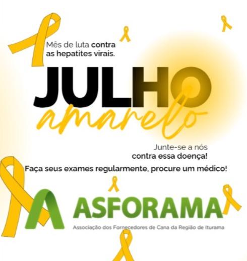 Julho Amarelo: ASFORAMA reforça a importância da prevenção e do diagnóstico precoce das hepatites virais